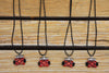 Hmong Handmade Tubular Pendant with Blak String Chain