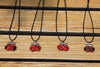Hmong Handmade Tubular Pendant with Blak String Chain