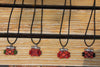 Hmong Handmade Tubular Pendant with Blak String Chain