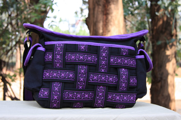 Hmong Handmade Purple Handbag