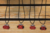 Hmong Handmade Tubular Pendant with Blak String Chain